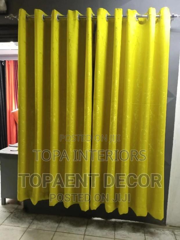 Mustard Yellow Generic Window Curtains and Door Curtains