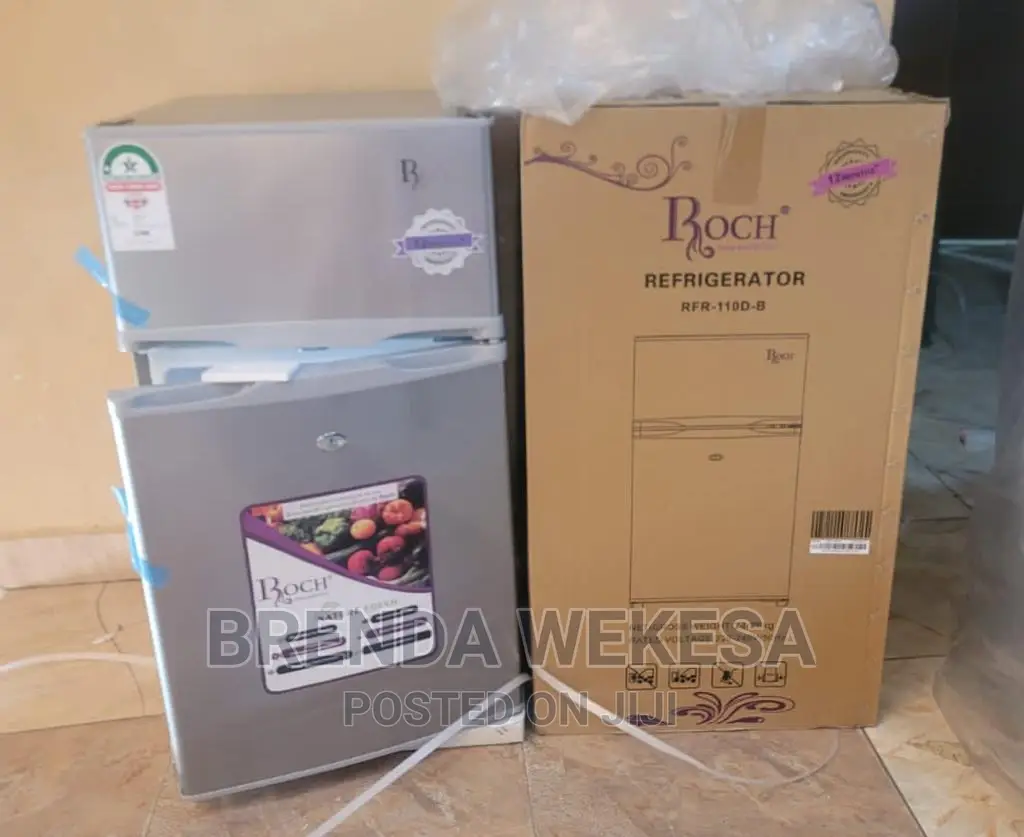 Roch RFR-110d-B Double Door Fridge, 85l - Silver