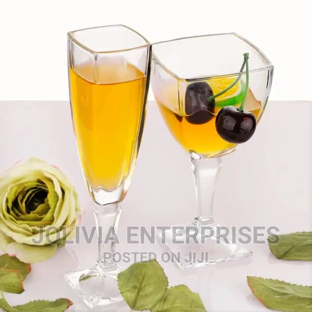 290 Ml Squared Wine Glasses