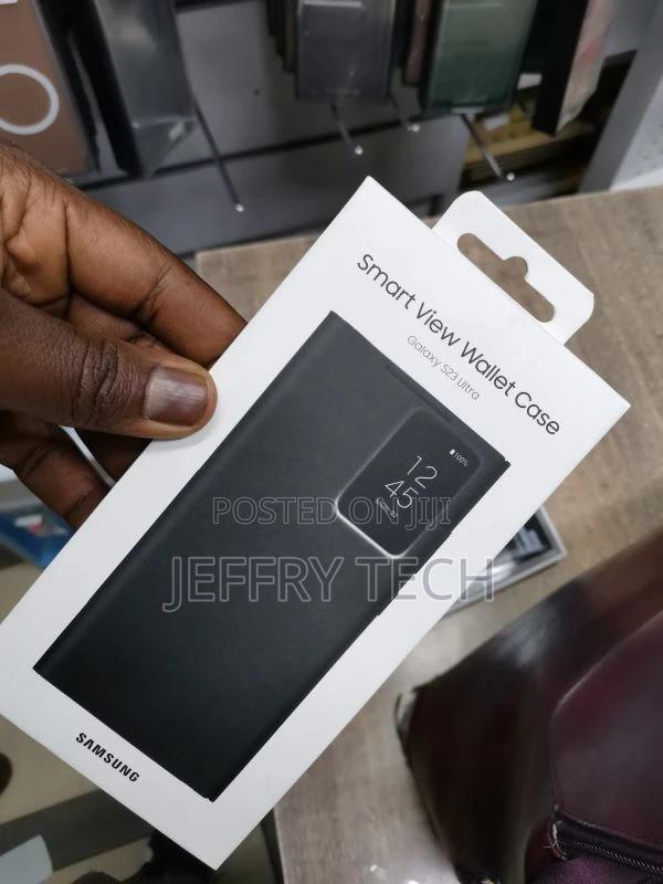 Samsung Galaxy S23 Ultra Smart View Wallet Case - Black - thumbnail 3