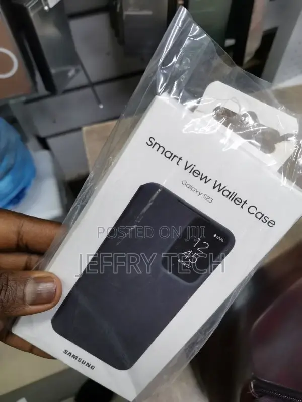 Samsung S23 Smart View Wallet Case - Black