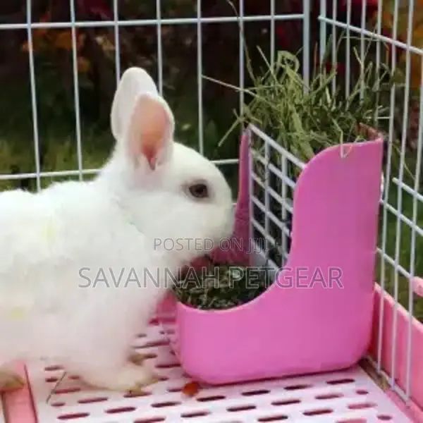 Rabbit, Bunny Guinea Pig Hay Pellets Feeder Rack Food