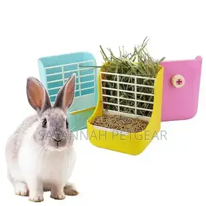 Rabbit, Bunny Guinea Pig Hay Pellets Feeder Rack Food