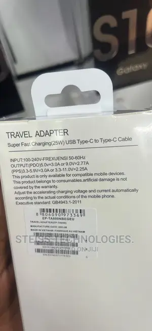 25watts C to C Samsung Charger.