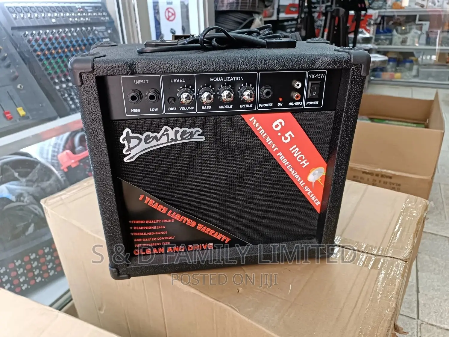 Deviser 6.5 Inch Solo/Bass Combo Guitar Amplifier