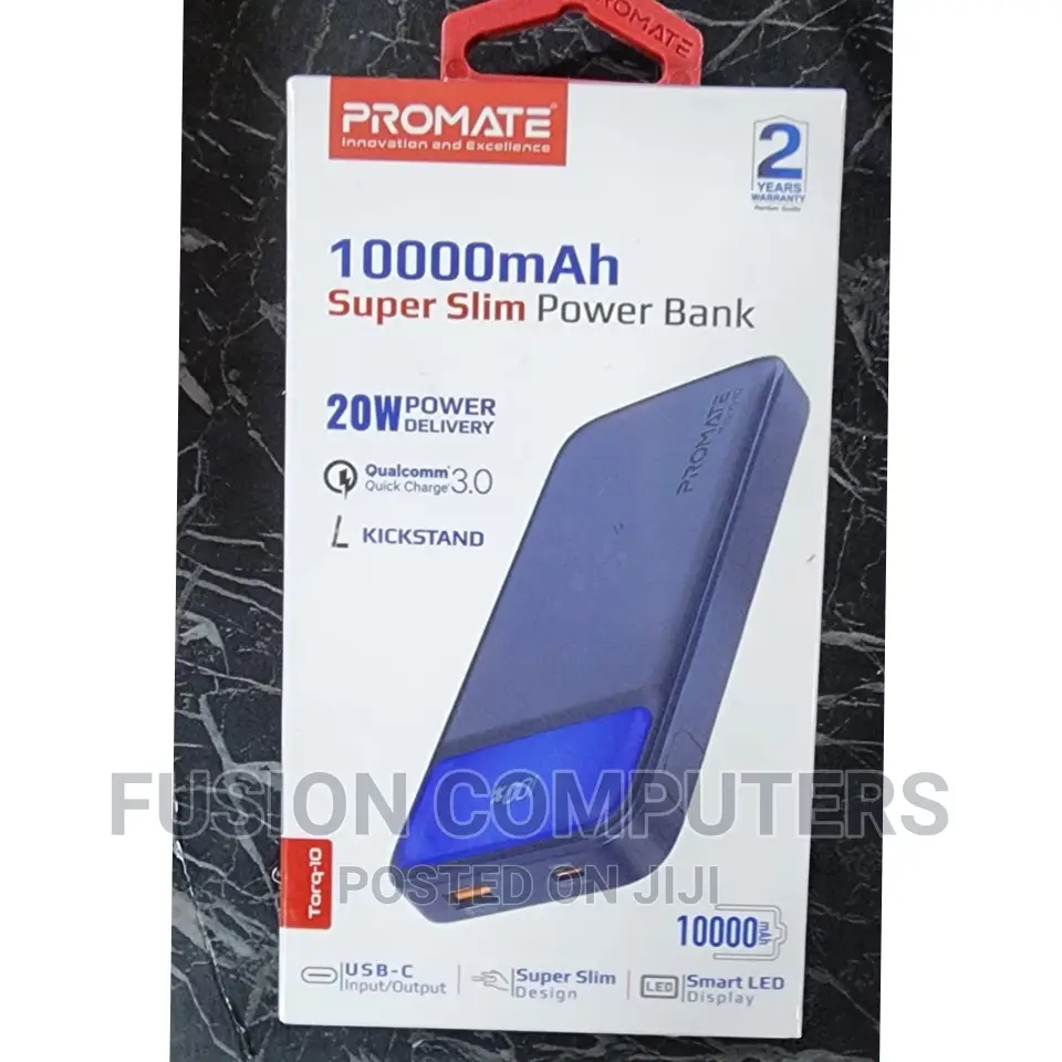 Promate 10000mah Slim Power Bank