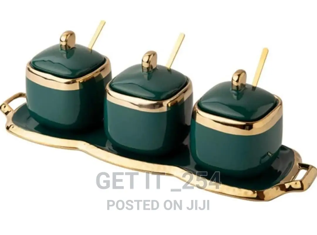 3pcs Ceramic Condiment Set
Available in Green,Pink