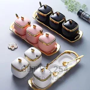 3pcs Ceramic Condiment Set
Available in Green,Pink