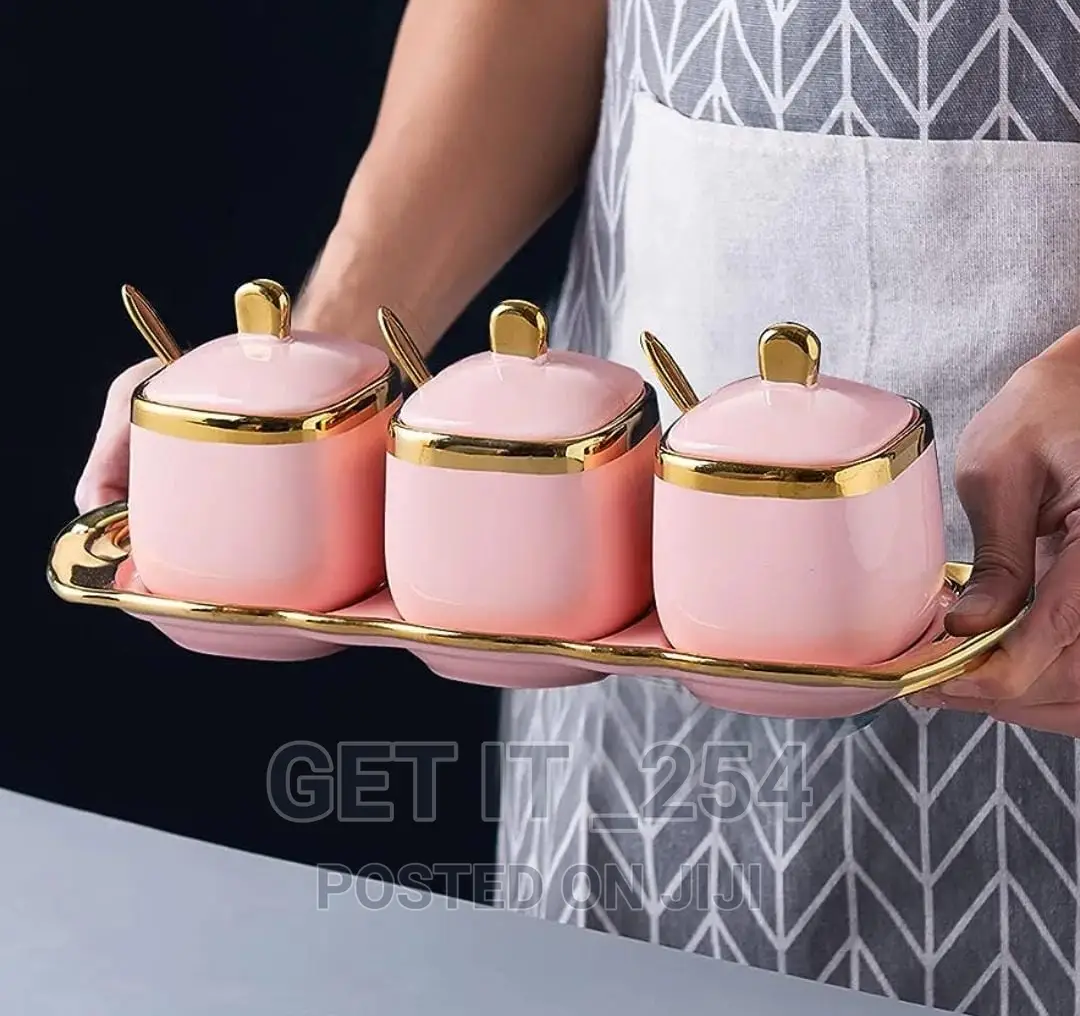 3pcs Ceramic Condiment Set
Available in Green,Pink