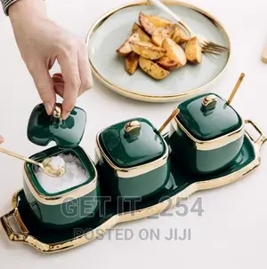 3pcs Ceramic Condiment Set
Available in Green,Pink