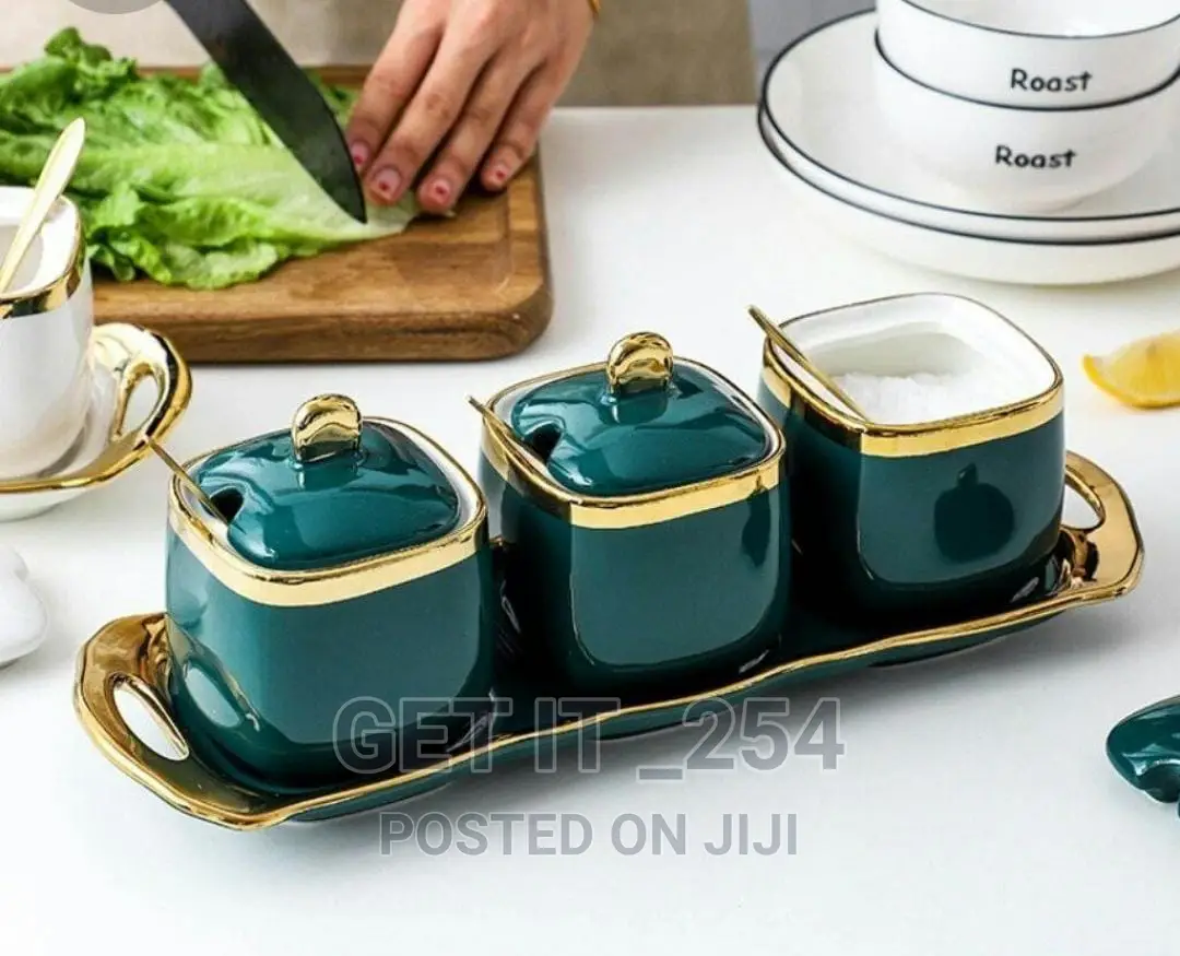 3pcs Ceramic Condiment Set
Available in Green,Pink