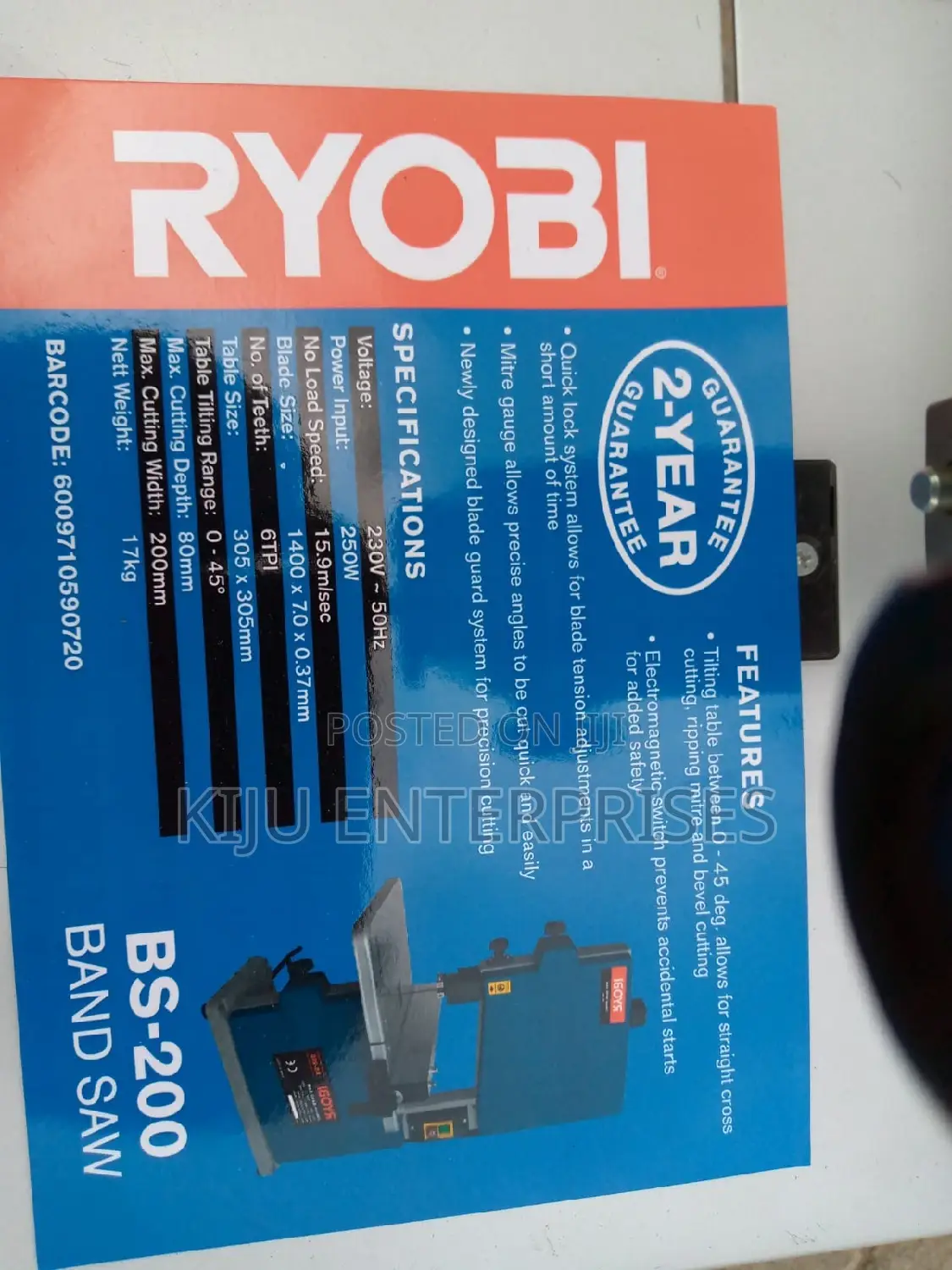 Ryobi Band-Saw Saw Available
