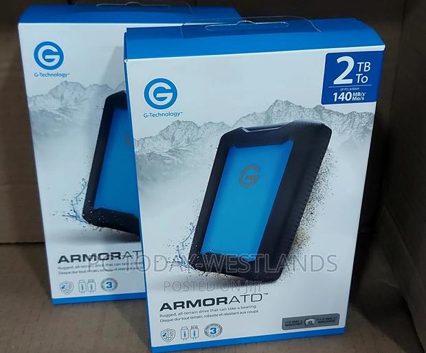 G-Technology 2TB Armoratd All-Terrain Rugged Portable 140mbp