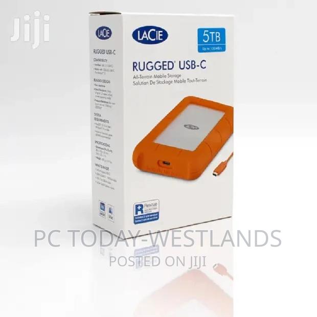 Lacie 5tb Rugged Usb 3.1 Gen 1 Type-C External Hard Drive - thumbnail 6