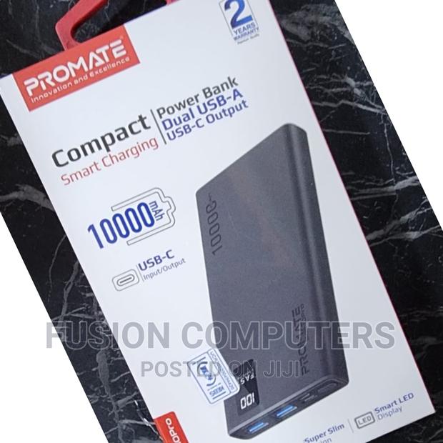 Promate 10000mah Compact Smart Charging Power Bank - thumbnail 2