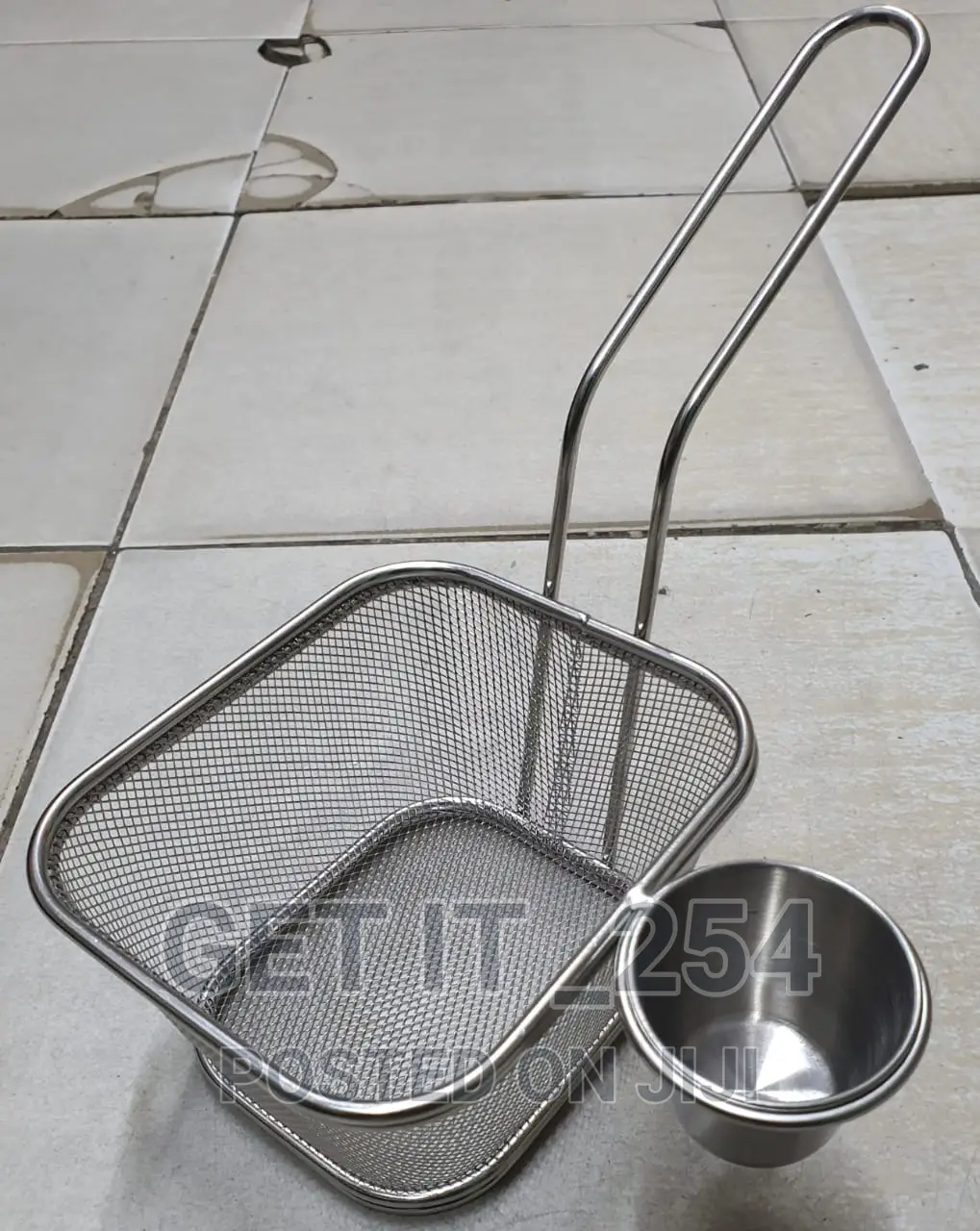 13×11cm Heavy Guage Stainless Steel Mini Chips Basket Sauce