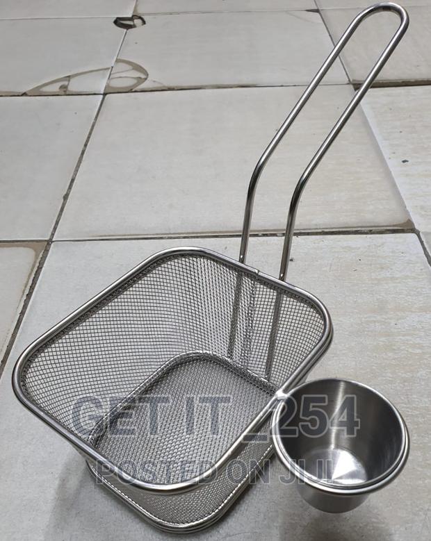13×11cm Heavy Guage Stainless Steel Mini Chips Basket Sauce
