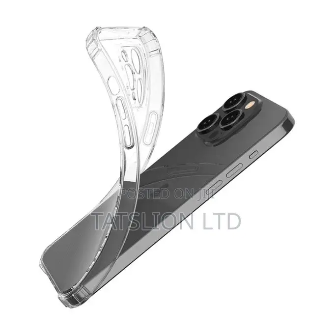 Shockproof Clear TPU Phone Case for iPhone 15 Pro Max