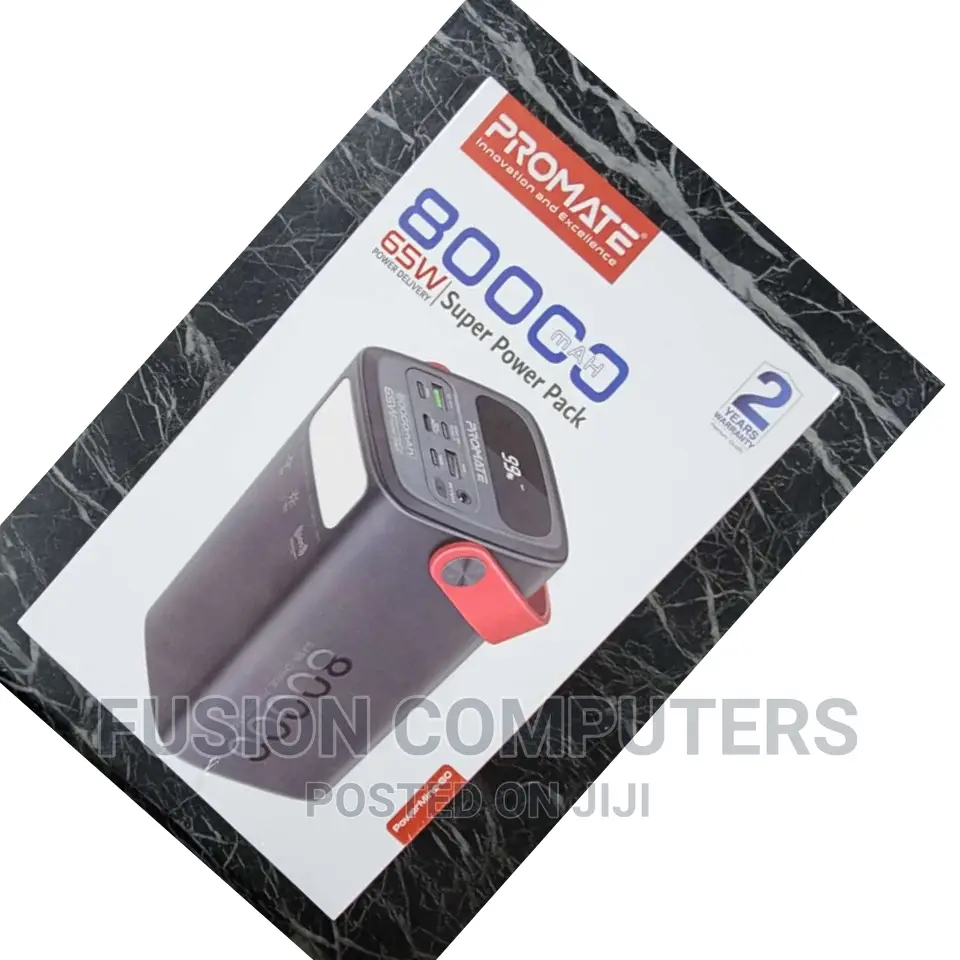 Promate 80000 MAH Super Power Pack | 65W PD |