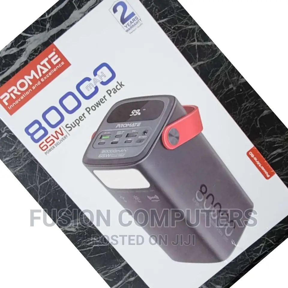 Promate 80000 MAH Super Power Pack | 65W PD |