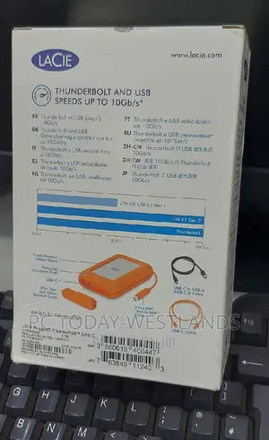 Lacie 4TB Rugged RAID Hard Disk Drive With Thunderbolt 3
