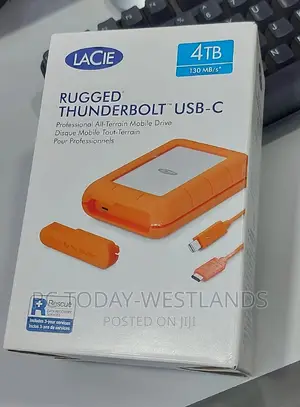 Lacie 4TB Rugged RAID Hard Disk Drive With Thunderbolt 3