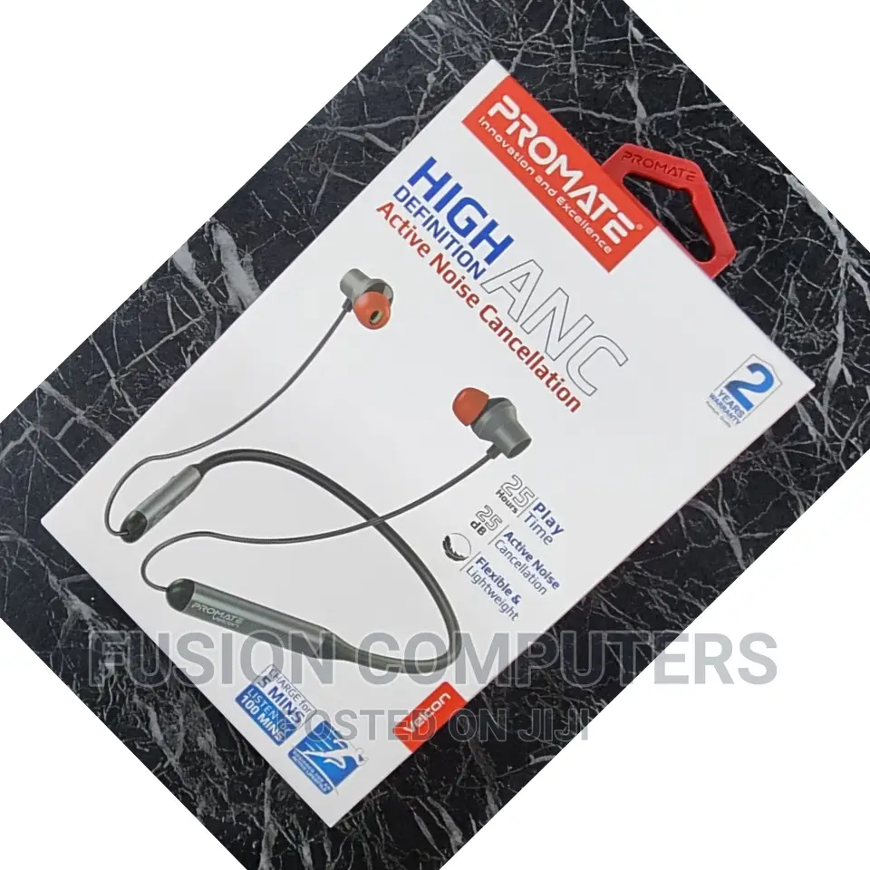 Promate High Definition Wireless Neckband Earphones .