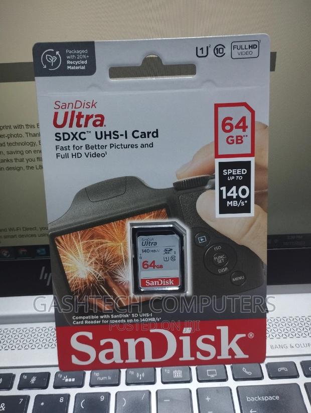 Sandisk Ultra Sdxc 64gb Uhs-i Card 140mb/S Class 10