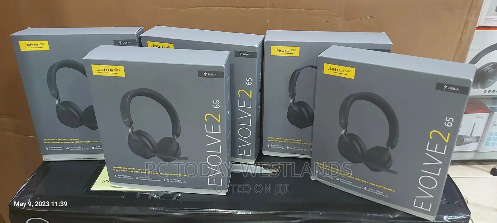 Jabra Evolve2 65 UC Wireless Headphones With Link380a in Westlands