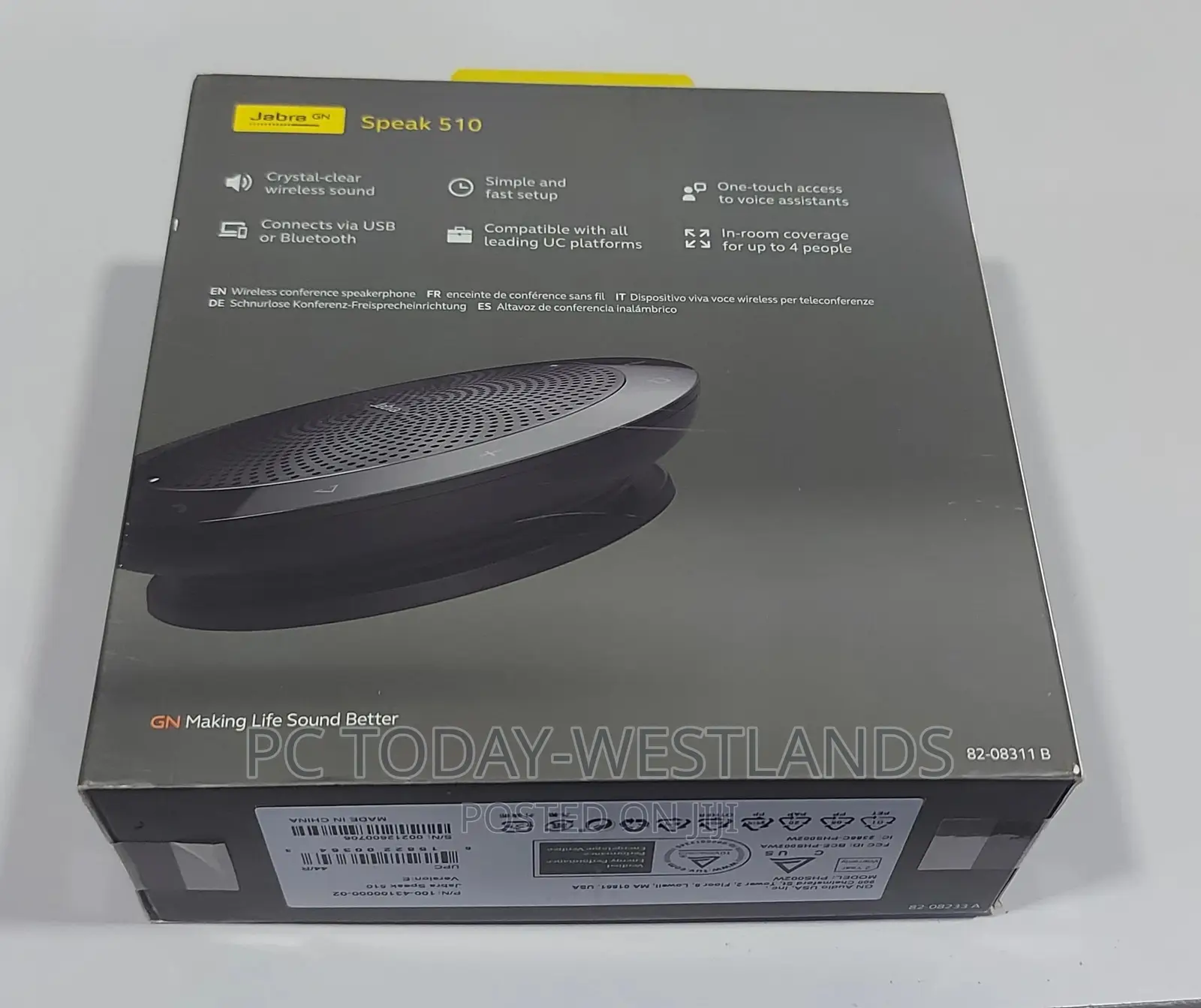 Jabra Speak 510 Wireless Bluetooth Speaker for Softphone