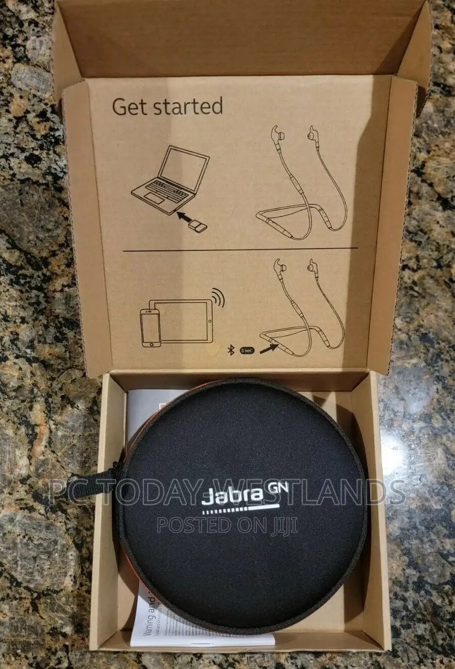 Jabra Evolve 65e Wireless Neckband Headset, Link 370, MS