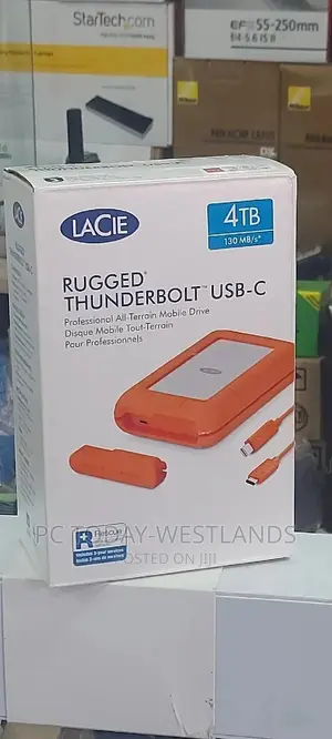 Lacie 4TB Rugged RAID Hard Disk Drive With Thunderbolt 3