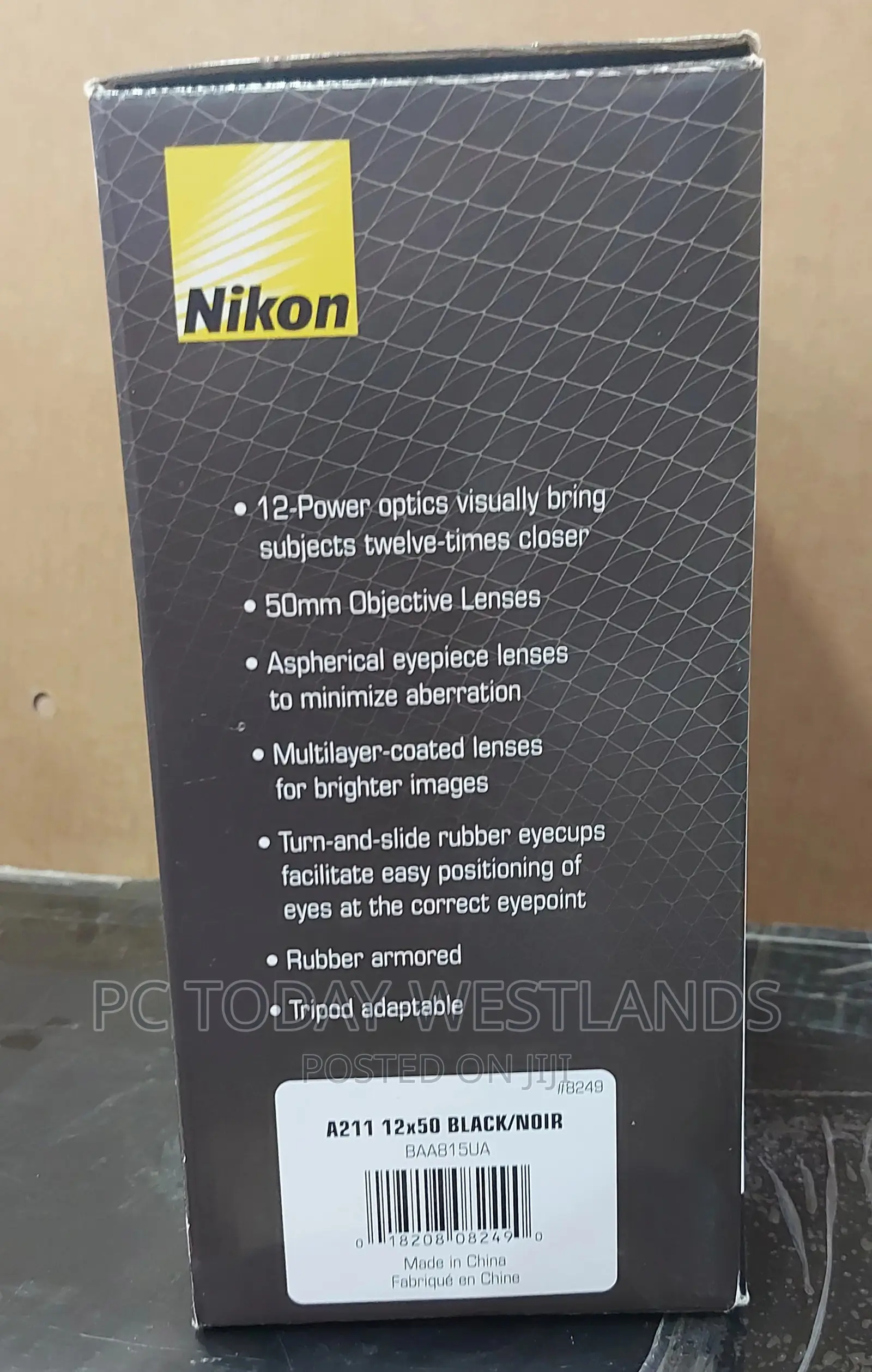 Nikon 8249 ACULON A211 12x50 Binocular (Black)