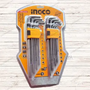 Ingco 18 PCS Hex Key and Torx Key Set Allen Keys Set