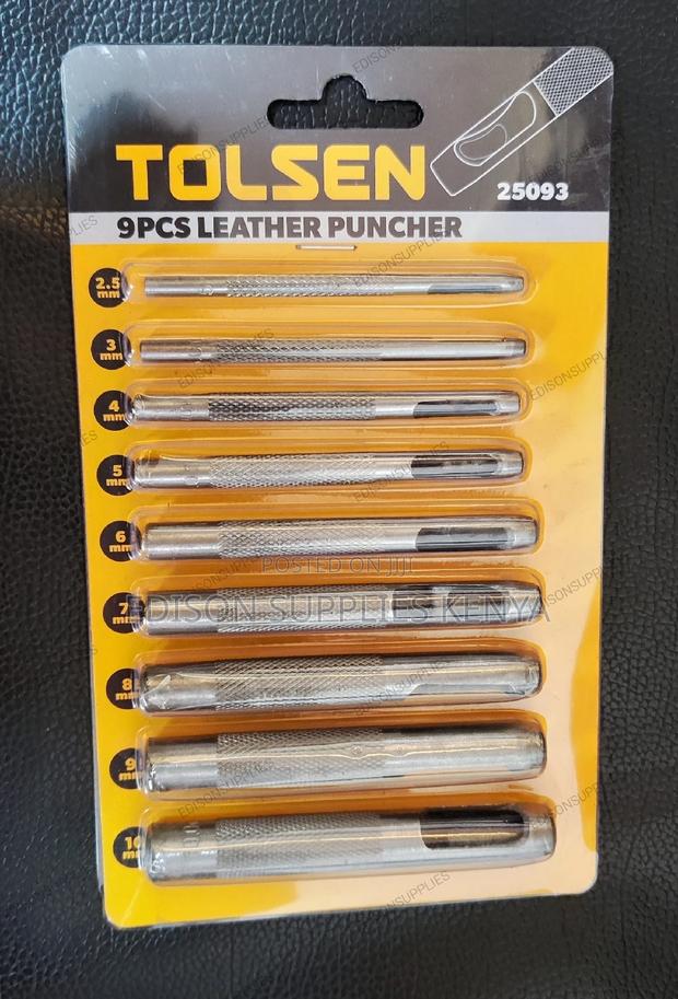 Leather Puncher Set Tolsen 9pcs Leather Puncher - 25093 - thumbnail 3