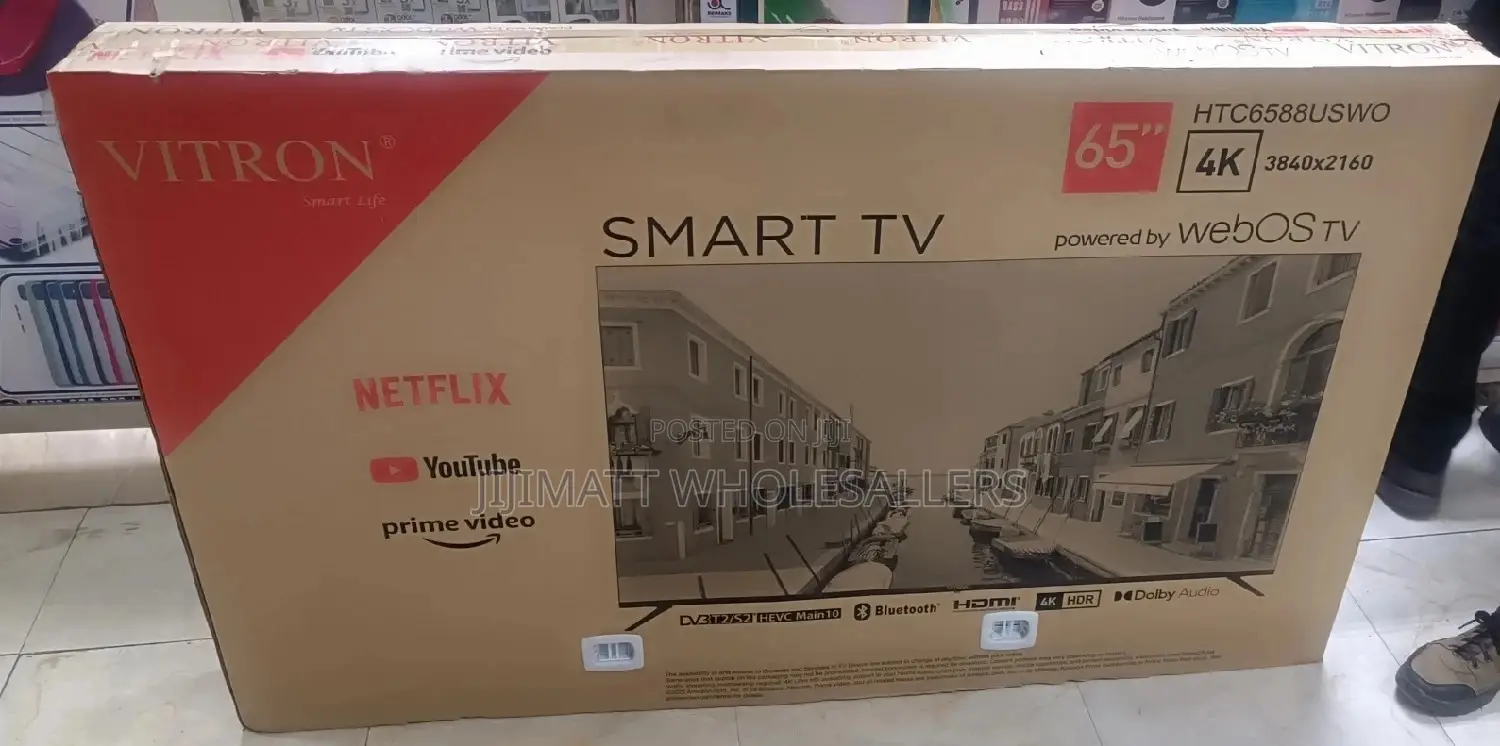 VITRON 65 Inches Smart Tv Frameless Tv With Youtube