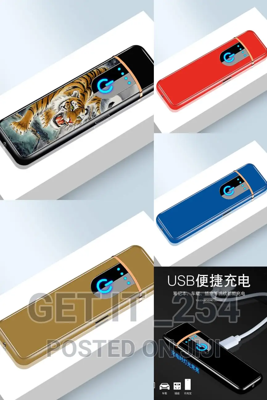 USB Rechargeable Cigarette Lightertouch Sensitive, Windproof
