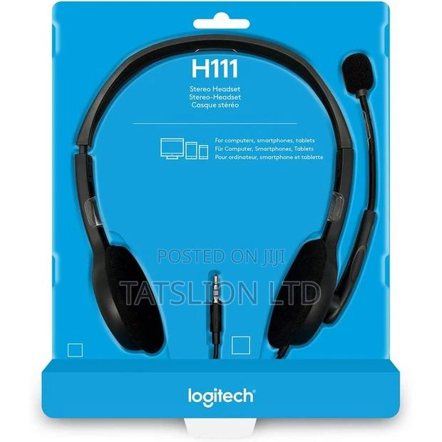 Logitech H110 Stereo Headset With Mic Noise Canceling Microp