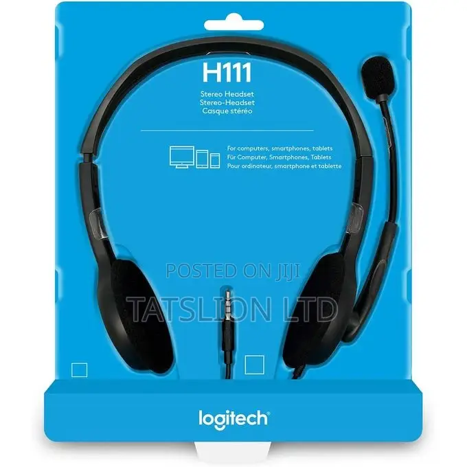 Logitech H110 Stereo Headset With Mic Noise Canceling Microp