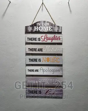 Hanging Board Wooden House Rules
 Material -Wooden