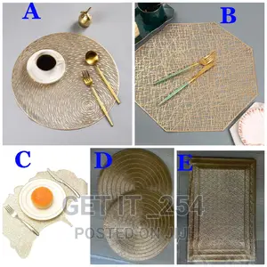 Non Woven Table Mats for 6. Sold as a Set of 6 Each Design