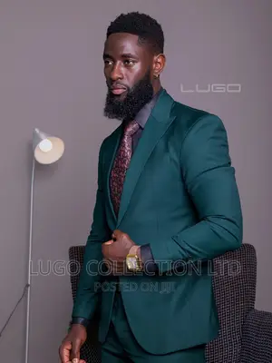 Mens Suit. Custom Made Slim Fit Suits - Jungle Green