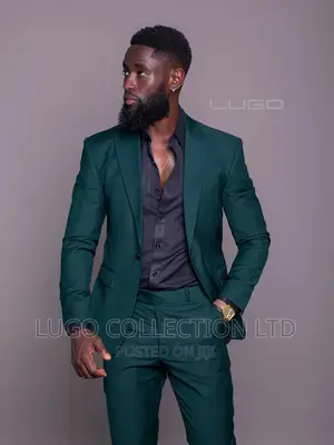 Mens Suit. Custom Made Slim Fit Suits - Jungle Green