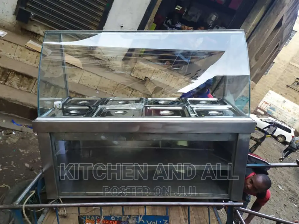 Food Display With Under Counter Display
