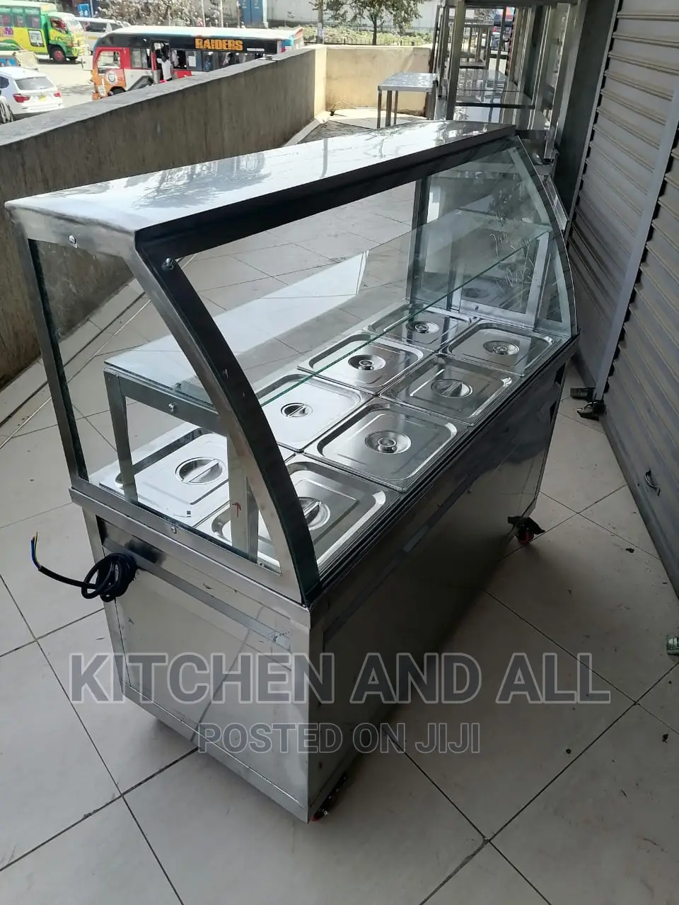 Food Display With Under Counter Display