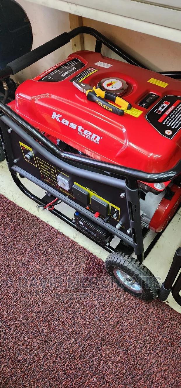 7.5kva Petrol Generator With Moving Wheels and Handles - main view