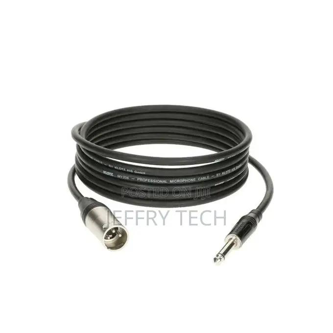 XLR (Male) to Stereo Jack Cable-Piano,Guiter, Mixers 5meter