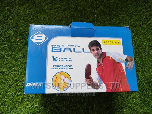 A Box of 72 Table Tennis Balls 40mm Thickness - Super K
