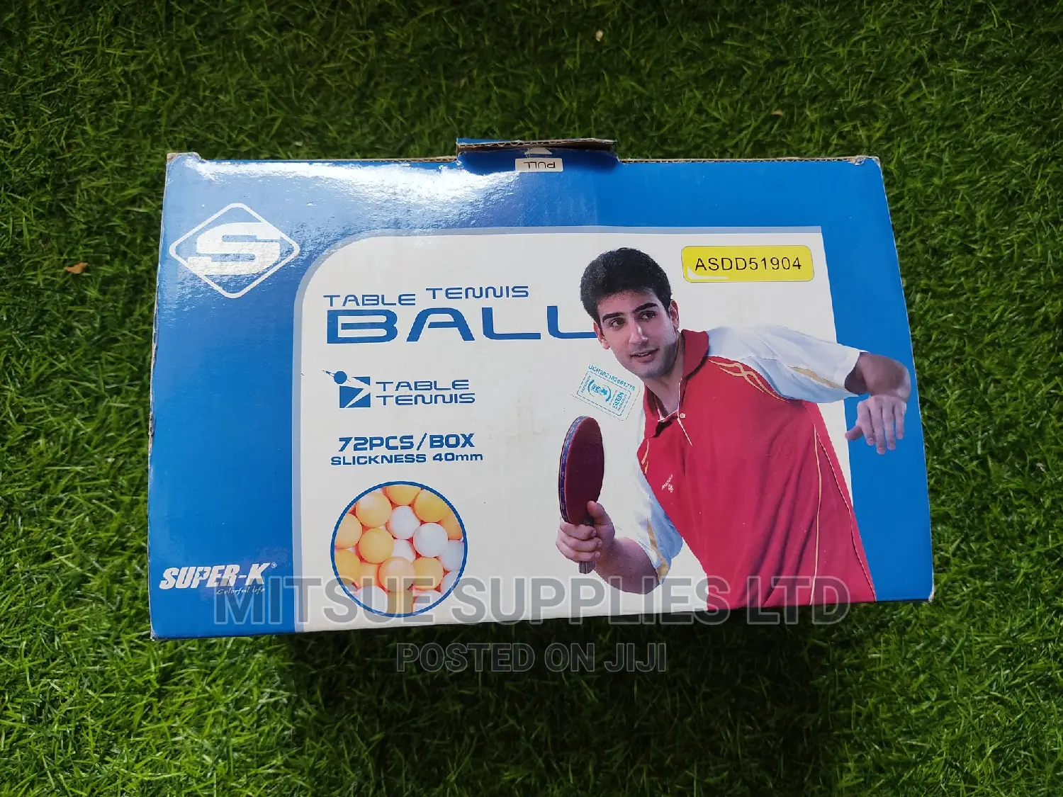 A Box of 72 Table Tennis Balls 40mm Thickness - Super K