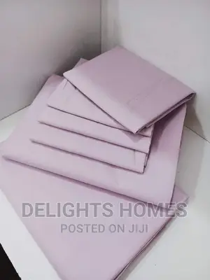6pc Plain Cotton Bedsheets*